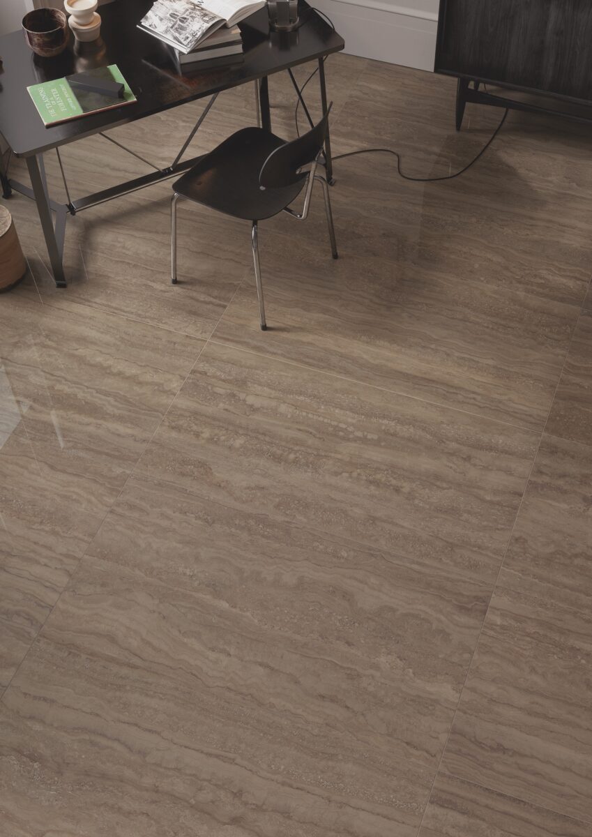 Provenza UNI. TRAVERTINE VEIN CUT CHOCOLATE LAP.