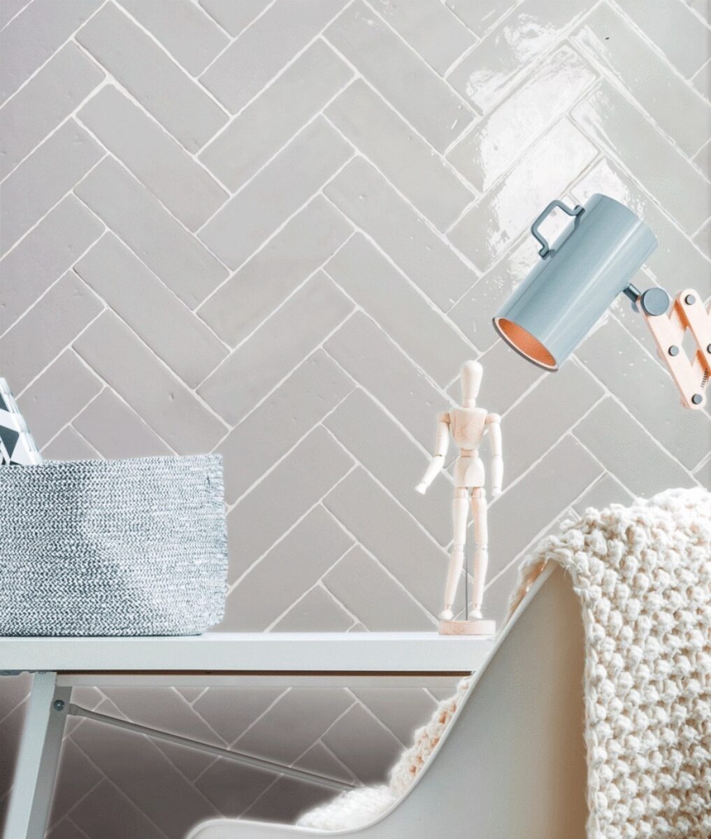 Nanda Tiles LAUREL CLAY SELMA GREY BLINK.
